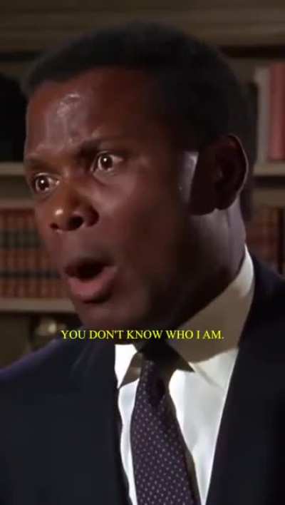 Intense acting by Sidney Poitier in "Guess who&acute;s coming to dinner?" (1967)