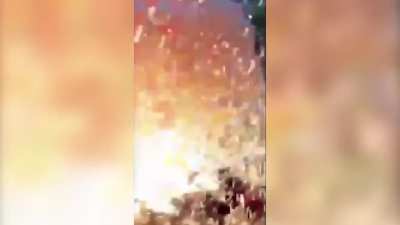 Transformer Explodes While Guy Tries To Repair It (Volume Warning)