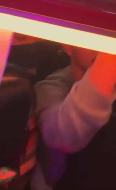 A man trying to save himself during the Itaewon 이태원 crowd crush (Seoul, South Korea)