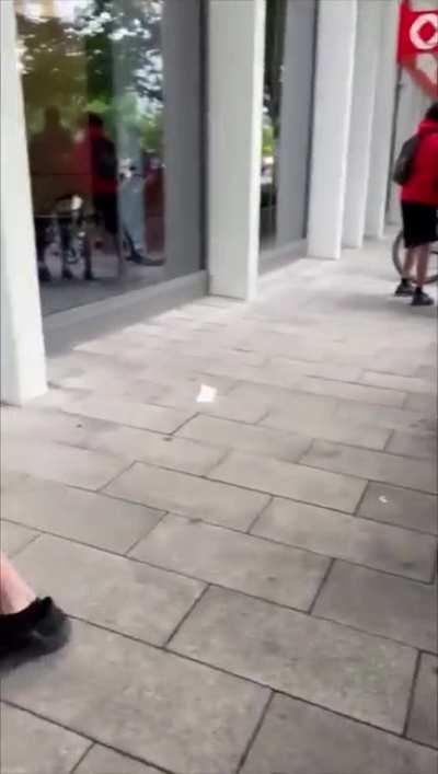 Grown man drops the hard R on a group of kids outside Wendy&rsquo;s after dispute over juice