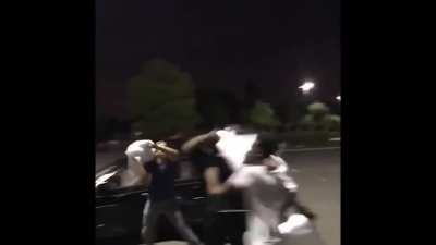 Gang violence.