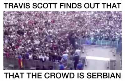 EWW WHY DIDNT THEY TELL TRAVIS HE&rsquo;S GOING TO SERBIA 🤔👎🏿👎🏿