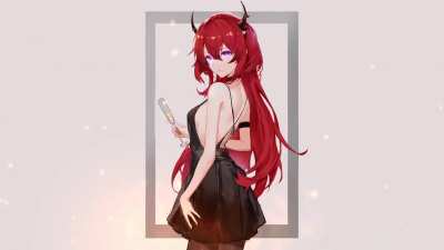Just created a Live Wallpaper for Surtr in a Party Dress!