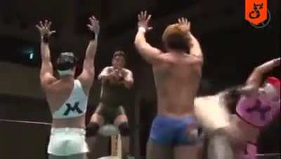Japanese playing WWE in our universe