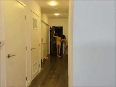 Naughty Asian hotties having fun at the hotel!