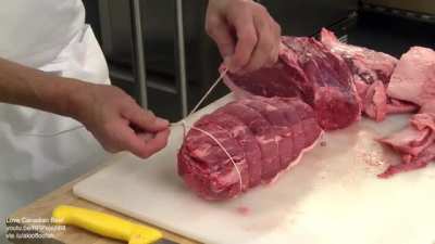 How to tie a butcher's knot
