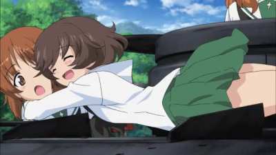 You Ever Think That If Yukari Really Had No Friends Before Sensha-do, This Is The First Time She Ever Hugged Someone Who Wasn't Family?