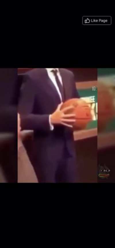 touch his ball