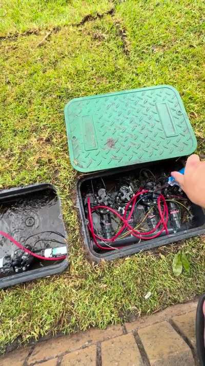 Why is pressure dropping and making horrible sound when solenoid bleeder is tightened. When loose full pressure, but leaking bleeder