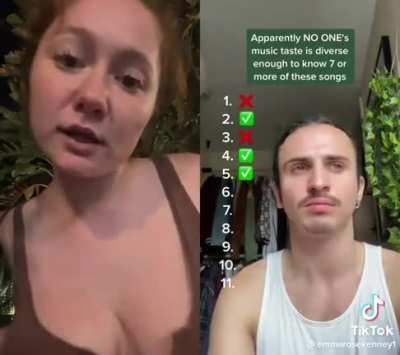 She loves showing off them tiddies
