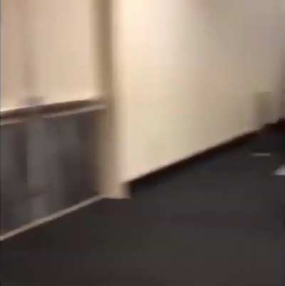 A couple with Down Syndrome reuniting at the airport