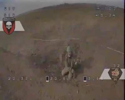 Russian soldier vs FPV