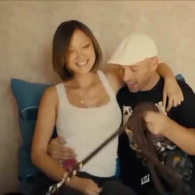 Pom Klementieff in a tank top
