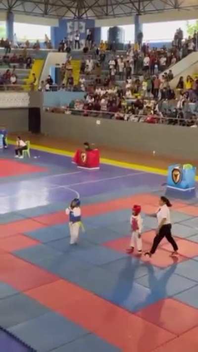 This kid needs lessons in sportsmanship