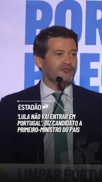 Candidato do partido de extrema-direita portugu&ecirc;s "Chega" diz que "Lula n&atilde;o vai entrar em Portugal"
