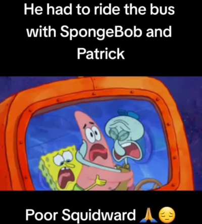 Squidward the bus driver