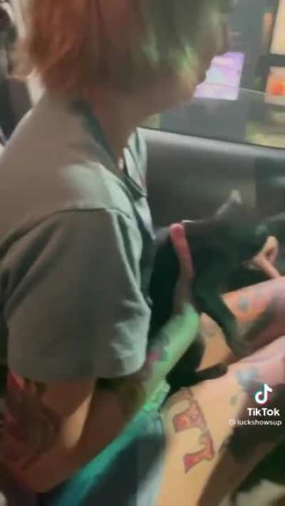 Girl goes to Taco Bell and ends up getting more than the black bean chalupa she ordered