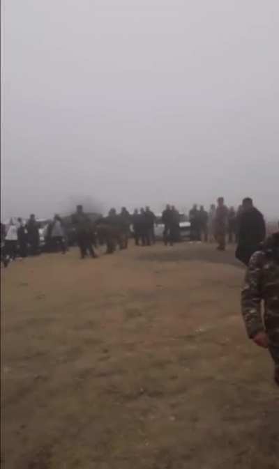 The largest flag of Artsakh was raised in the Haterk village, Martakert region.