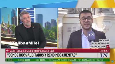 El secretario de hacienda de la UBA Mat&iacute;as Ruiz sobre la auditoria
