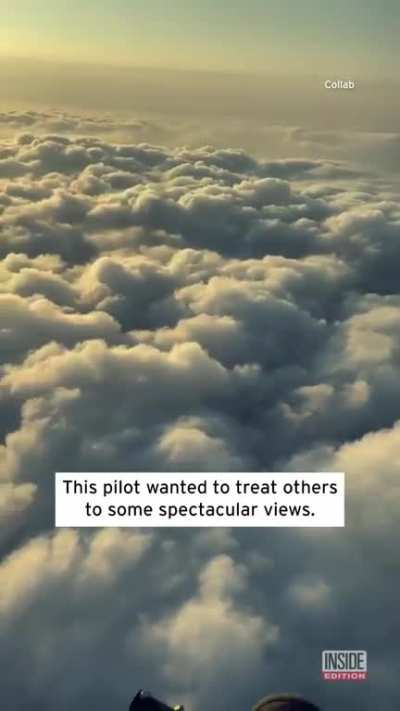 His " Plane" in Idle, Dropping through the Clouds