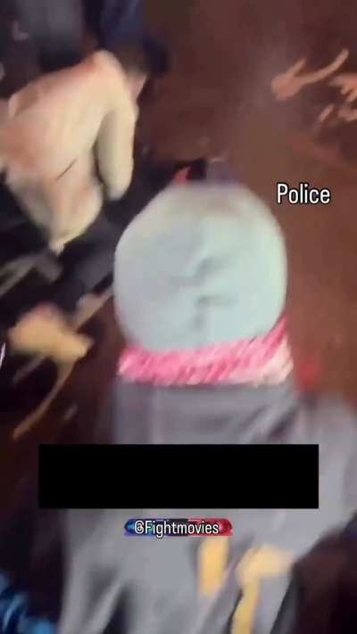 Judo throw on cop