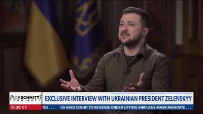 USA&rsquo;s NewsMax tries to bait Zelensky to say Putin's invasion would never happen if Trump were president. He responds: &ldquo;Sorry if I am saying something you don&rsquo;t like but for us as the country in war, it doesn&rsquo;t matter if it is democrats or republicans, it 