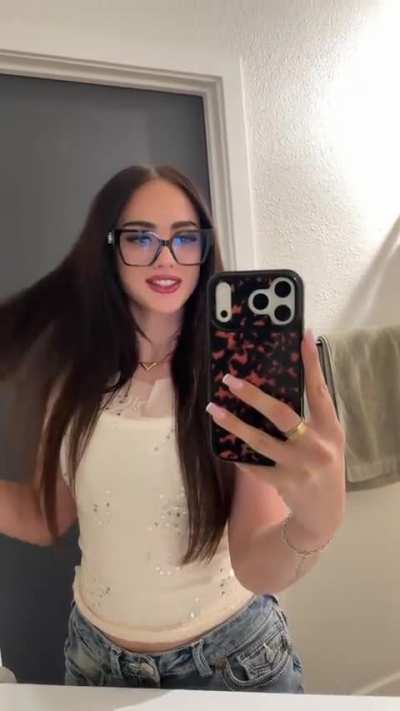 her and glasses are a dangerous duo