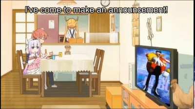 Kanna: "Kobayashi, what is this man saying about a hedgehog?"
