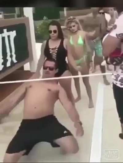 Limbo wardrobe malfunction