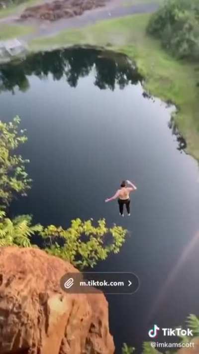 long ass fall