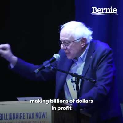 WATCH: Bernie Sanders calls out billionaires opposing Billionaire Tax. &rdquo;What I can tell the oligarchs is that the American people are sick and tired of their greed &hellip; Listen to the American people. Stop threatening the people of California. Start paying yo