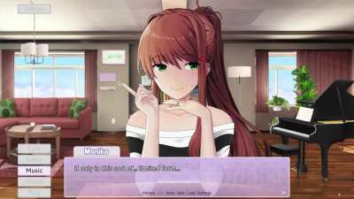 "Giving Monika a Voice" - Using new AI technology to generate a voice for Monika by synthesizing the vocals at the end of the game. I was inspired to make this little message because of the newest 'Say Something' submod update, so thank you