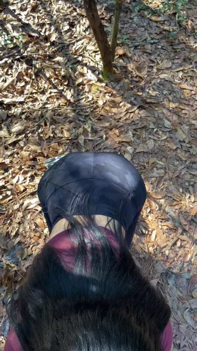 took a break from hiking