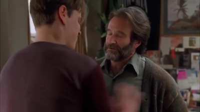 The "It's not your fault" scene in Good Will Hunting (1997)