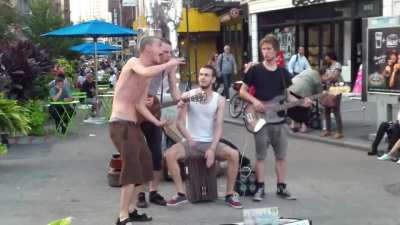 Making music on the streets