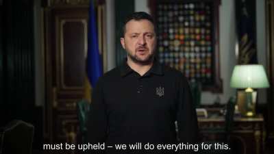 "The world's attention to Ukraine, to defending freedom and international law, must be upheld &ndash; we will do everything for this." - President Zelenskyy's address, 23rd October 2023