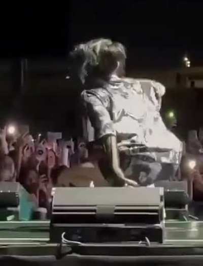 Booty on stage