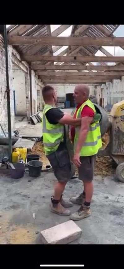 Building site pranks are always good for a laugh