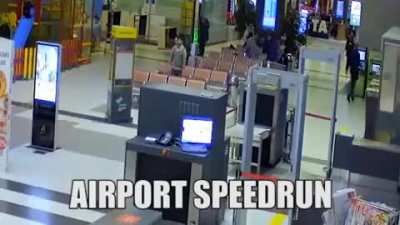 Airport speedrun