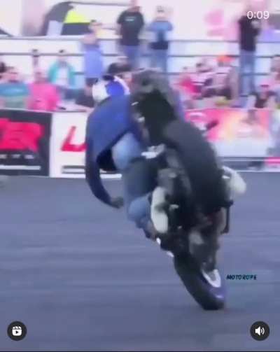 Over the handle bars you go....or not, do it your way