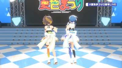 Matsuri &amp;amp; Suisei ribbon sway!