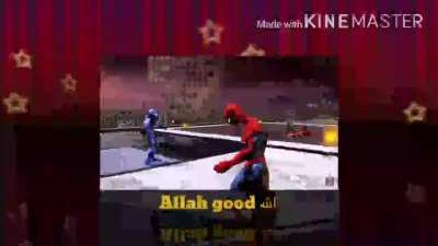 Spider-Man depressed allah good الله Arab Obama allah is greatest