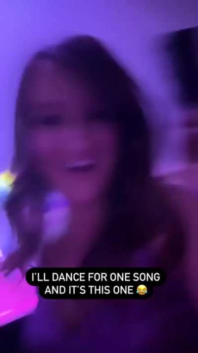 Bouncing around on the dance floor