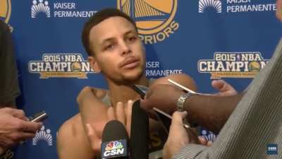 Stephen Curry&rsquo;s sarcastic response for people complaining about him winning against an injured Cavaliers. CONGRATS FOR THE FINALS APPEARANCE