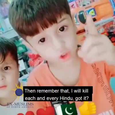 &ldquo;I will kill all Hindus&rdquo;: Pakistani kid displays bigotry in all glory over construction of temple in Islamabad. Watch video