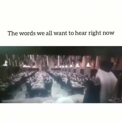 This is what we all want to hear now :