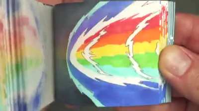 Flipbook Animation: Girl vs Grump Cloud
