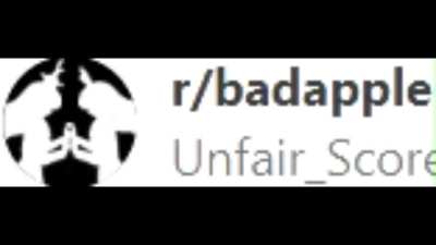 Bad Apple But On r/badapple Profile Pic