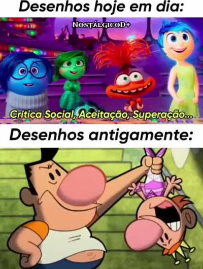 Desenhos antigos d&atilde;o uma surra nos de hoje em dia 