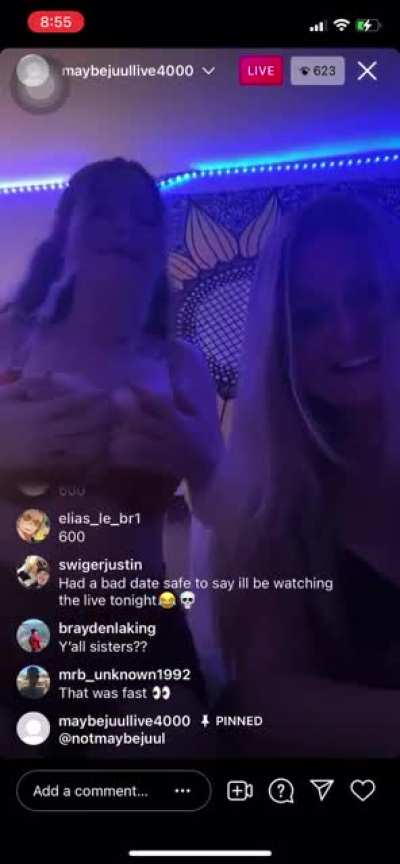 She&rsquo;s live now @maybejuullive4000